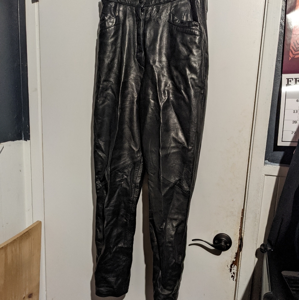 Vintage Vakko leather pants 1985